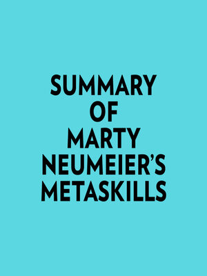 cover image of Summary of Marty Neumeier's Metaskills